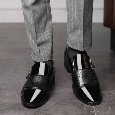 Zapatos de Cuero para Hombre Ejecutivos Transpirables con Diseño Perforado - Image 19