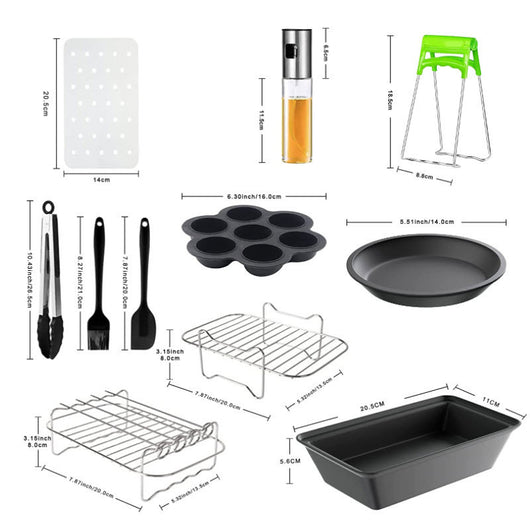 Kit Completo de Accesorios para Freidora de Aire - Rejilla, Bandeja y Vaporizador - Image 10