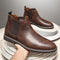 Botas de Cuero para Hombre Talla Grande con Punta Afilada