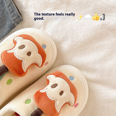 Pantuflas Térmicas de Algodón con Suela Antideslizante para Mujer - Image 6