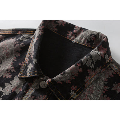 Chaqueta Casual Hombre Gradient Cashew Flower - Diseño Oversize Trend - Image 12