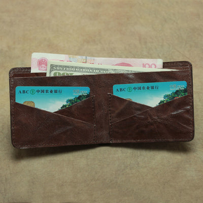 Billetera de Cuero Vintage Retro Clásica - Image 3