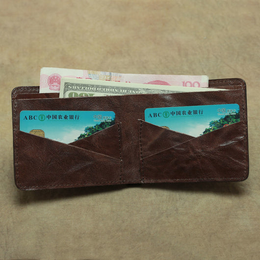 Billetera de Cuero Vintage Retro Clásica - Image 3