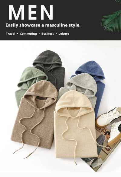 Sudadera con Capucha de Punto Cálida para Hombre - Tejido Suave y Reconfortante - Image 21