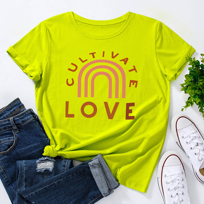 Camiseta Básica Cuello Redondo Manga Corta para Mujer - Image 32