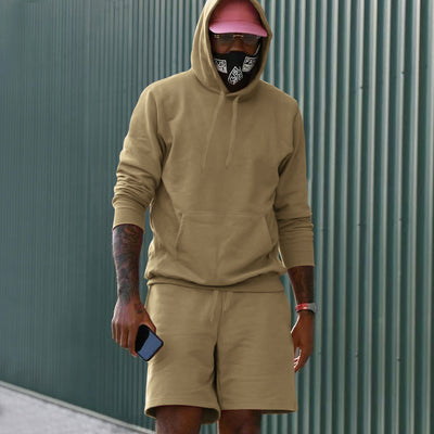 Conjunto de Sudadera y Shorts con Forro Polar para Hombre - Image 18