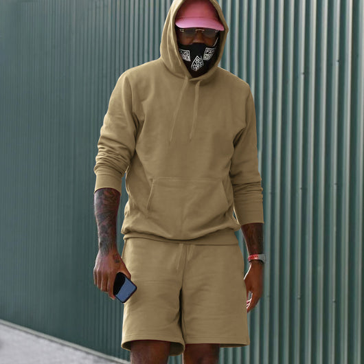 Conjunto de Sudadera y Shorts con Forro Polar para Hombre - Image 18