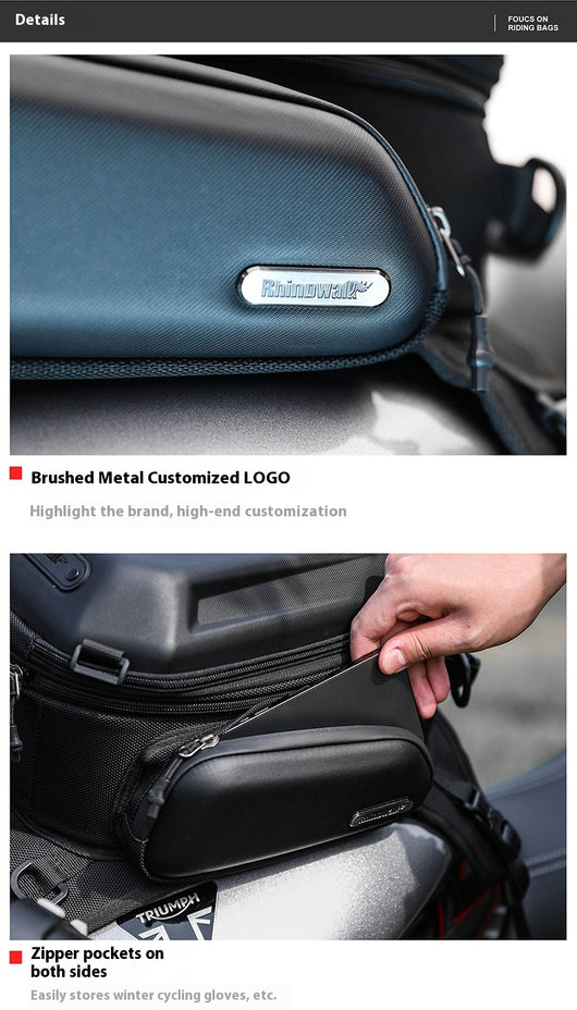 Mochila Expandible 15L para Motocicleta con Carcasa Rígida - Image 12