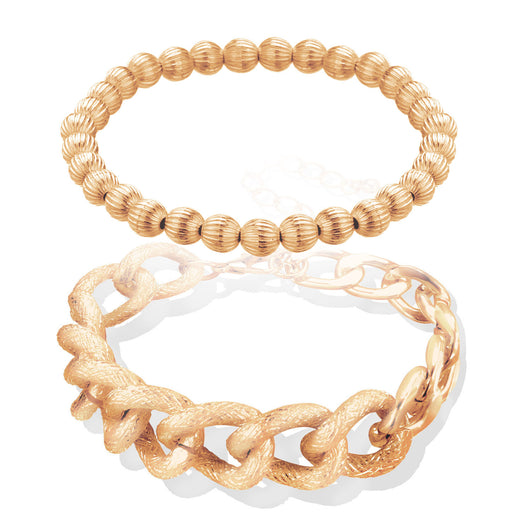 Pulsera Doble Capa Geométrica de Aleación de Aluminio para Mujer - Image 5