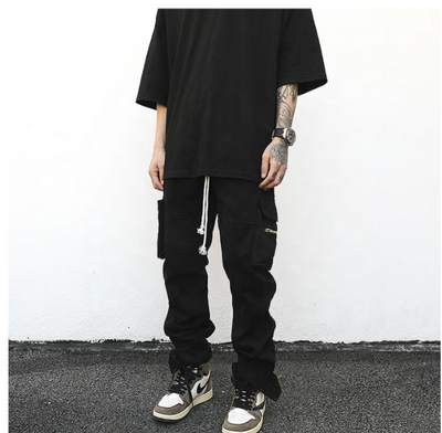 Pantalones Cargo con Cordón y Bolsillos Laterales para Hombre - Image 12