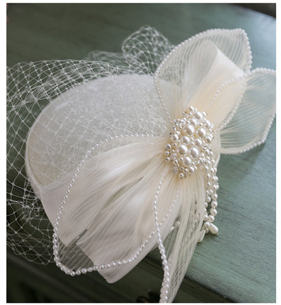 Gorra Vintage de Malla Blanca Perla - Image 9