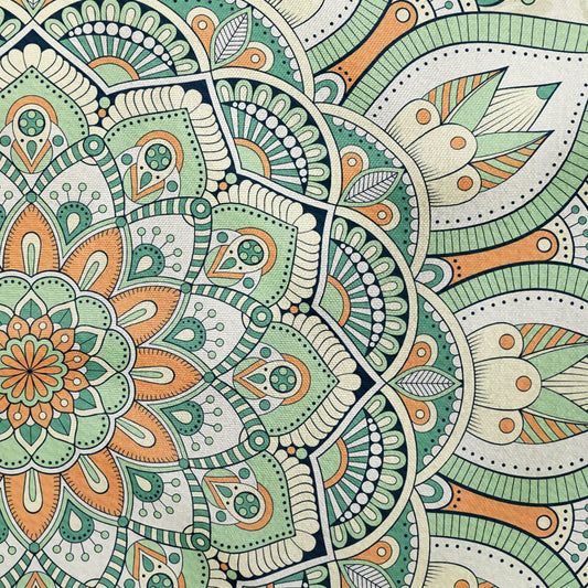 Tapiz Mandala Verde Bohemio - Colgante Pared Salvia - Image 2
