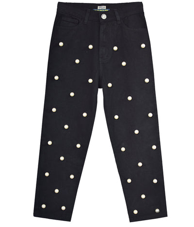Pantalón Denim Ancho de Cintura Alta Recto - Image 2