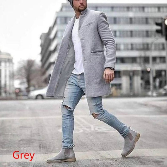 Abrigo Midi Fénix con Solapa Elegante