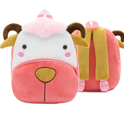 Mochila Escolar Infantil Arcoíris con Diseño Cartoon y Material Suave Peluche - Image 37