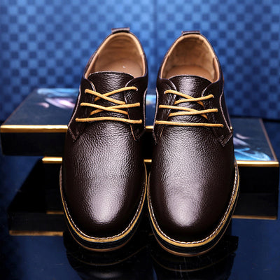 Oxfords Rippled Leather Leu - Image 4