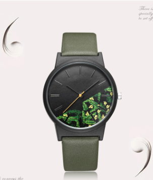 Reloj de Pulsera Floral para Mujer con Correa Estampada y Movimiento de Cuarzo - Image 4