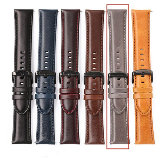 Correa de Cuero Genuine para Smartwatch - Patrón Crazy Horse Premium - Image 9