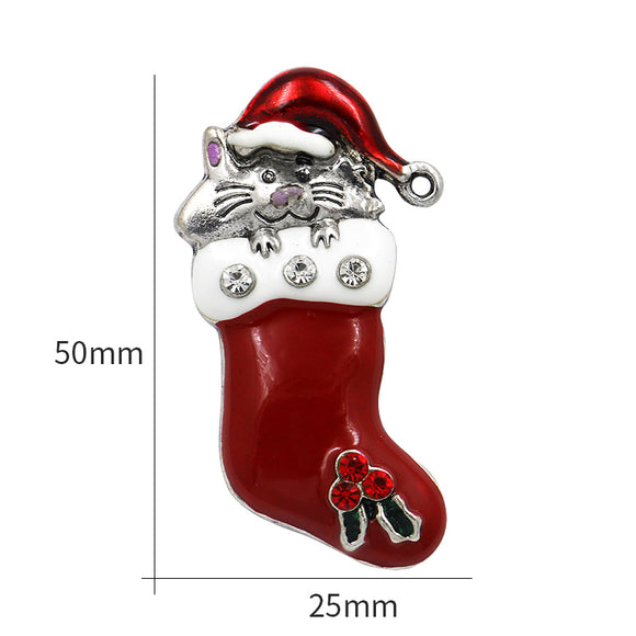 Broche de Zapato Navideño Europeo Americano