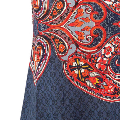 Vestido Holgado Estampado con Hombros Descubiertos - Image 5