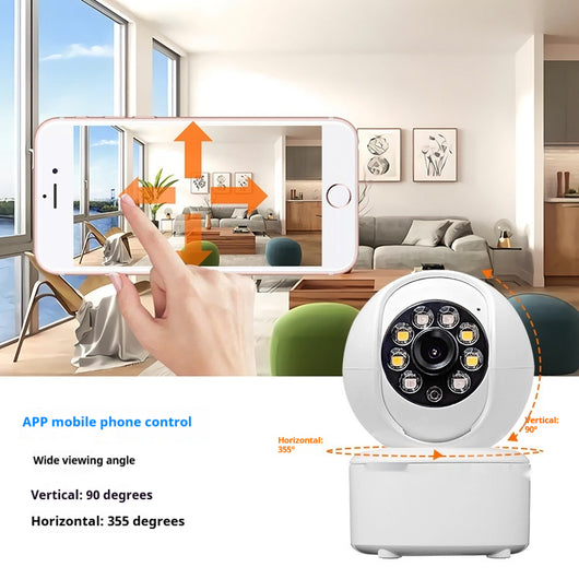 Cámara de Seguridad Panorámica HD 1080p con Bluetooth y Doble Iluminación - Image 4