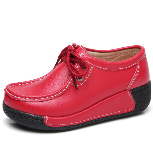 Zapatos de plataforma con tacón cuña para mujer - Image 8