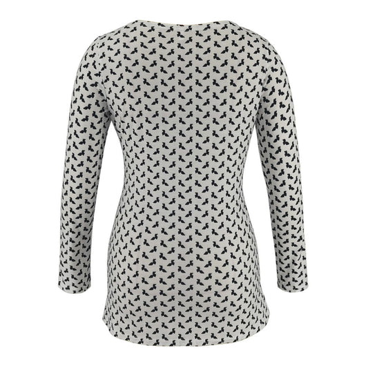 Blusa Escote Profundo con Estampado y Mangas Largas - Image 11