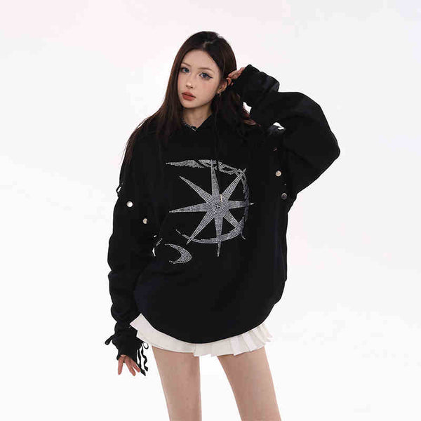 Sudadera Abrigo Retro para Mujer - Otoño