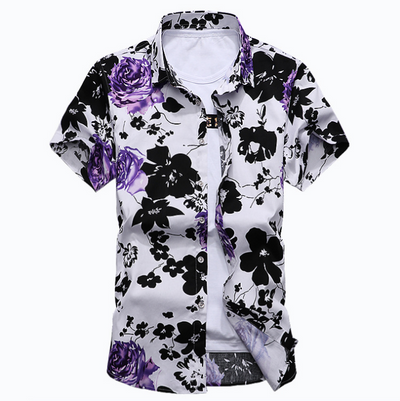 Camisa Floral de Manga Corta - Image 5