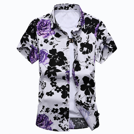 Camisa Floral de Manga Corta - Image 5