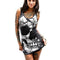 Vestido Vintage sin Mangas con Estampado Calavera - Diseño Retro Verano