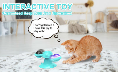 Juguete Interactivo para Gatos con Catnip, Luz LED y Ventosa - Image 22