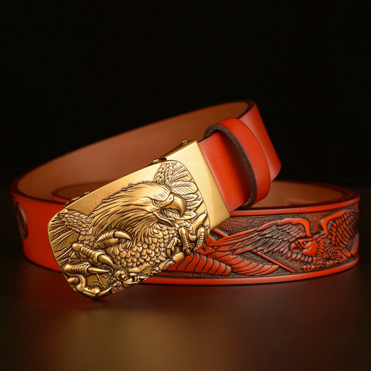 Cinturón Automático para Hombre con Hebilla Águila de Temperamento Fashion - Image 9