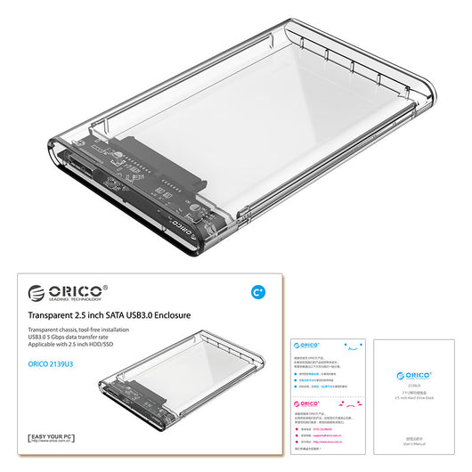 Gabinete Externo ORICO para Disco Duro 2.5" SATA USB 3.0 - Image 7