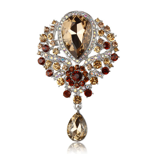 Broche Colgante Aleación con Cristales Brillantes - Image 11