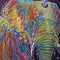 Pintura de Diamantes Elefante Indio Forma Especial