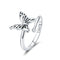 Anillo de Plata 925 Mariposa Vintage Ajustable para Mujer - Joya de Compromiso y Boda