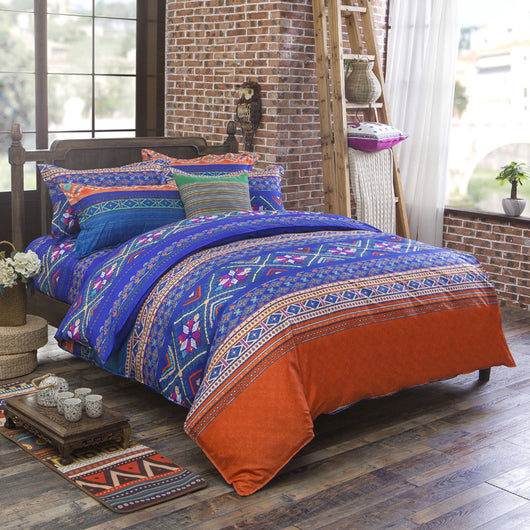 Juego de Cama de 3 Piezas con Estampado Étnico en Poliéster - Image 14