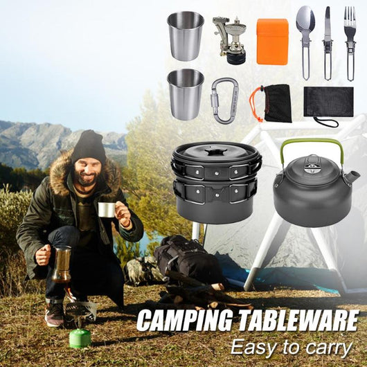 Kit de Cocina Portátil para Camping - Juego Completo de Aluminio - Image 5