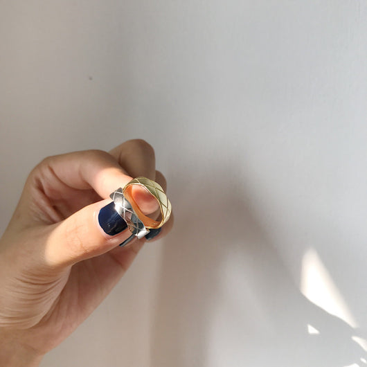 Anillo de Diamantes Bicolor Oro y Plata MLKENLY - Image 6