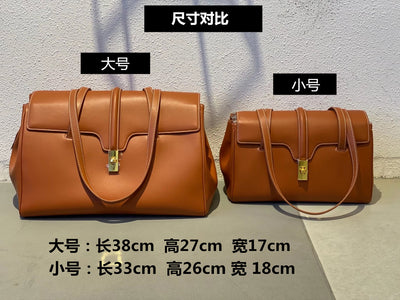 Bolso Tote de Cuero Genuino de Gran Capacidad - Image 10