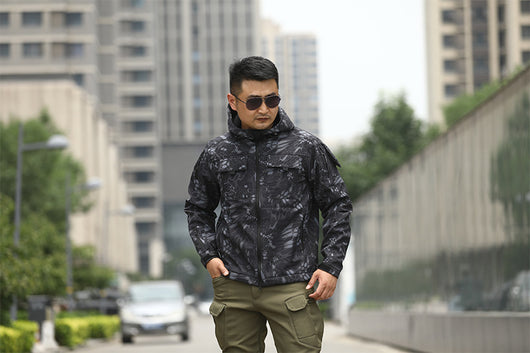 Chaqueta Táctica Camuflaje con Forro Polar para Deportes al Aire Libre - Image 16