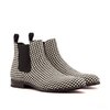 Botas Bajas de Cuadros para Hombre - Tacón Bajo y Punta Redonda - Image 8