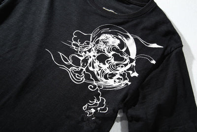 Playera de Manga Corta con Bordado Ukiyo-e - Image 4