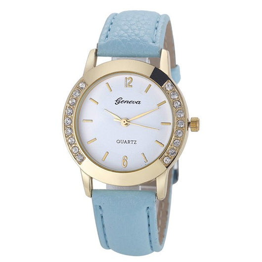 Reloj para Mujer con Diamantes Bilateral Estilo Casual Ginebra - Image 6