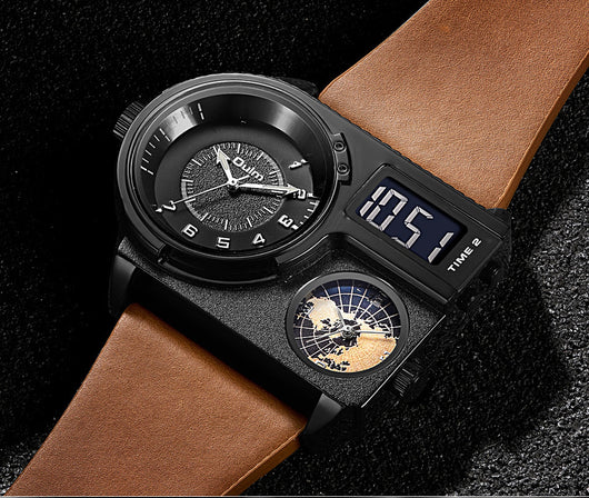 Reloj Deportivo Casual para Hombre con Esfera Grande y Correa de Cuero - Image 18