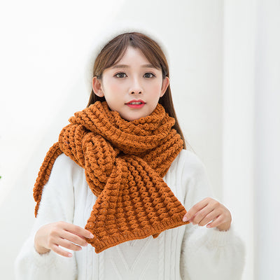 Bufanda de Lana Gruesa Estilo Coreano para Otoño e Invierno - Image 2