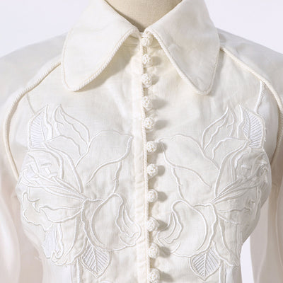 Blusa con Encaje Bordado Elegante - Image 3