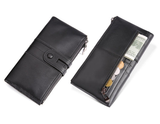 Cartera Larga de Cuero para Mujer Estilo Retro con Protección RFID - Image 29