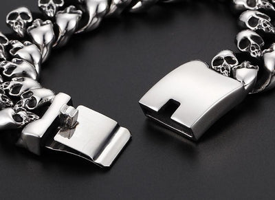 Pulsera de calavera con estilo punk para hombre - Image 6